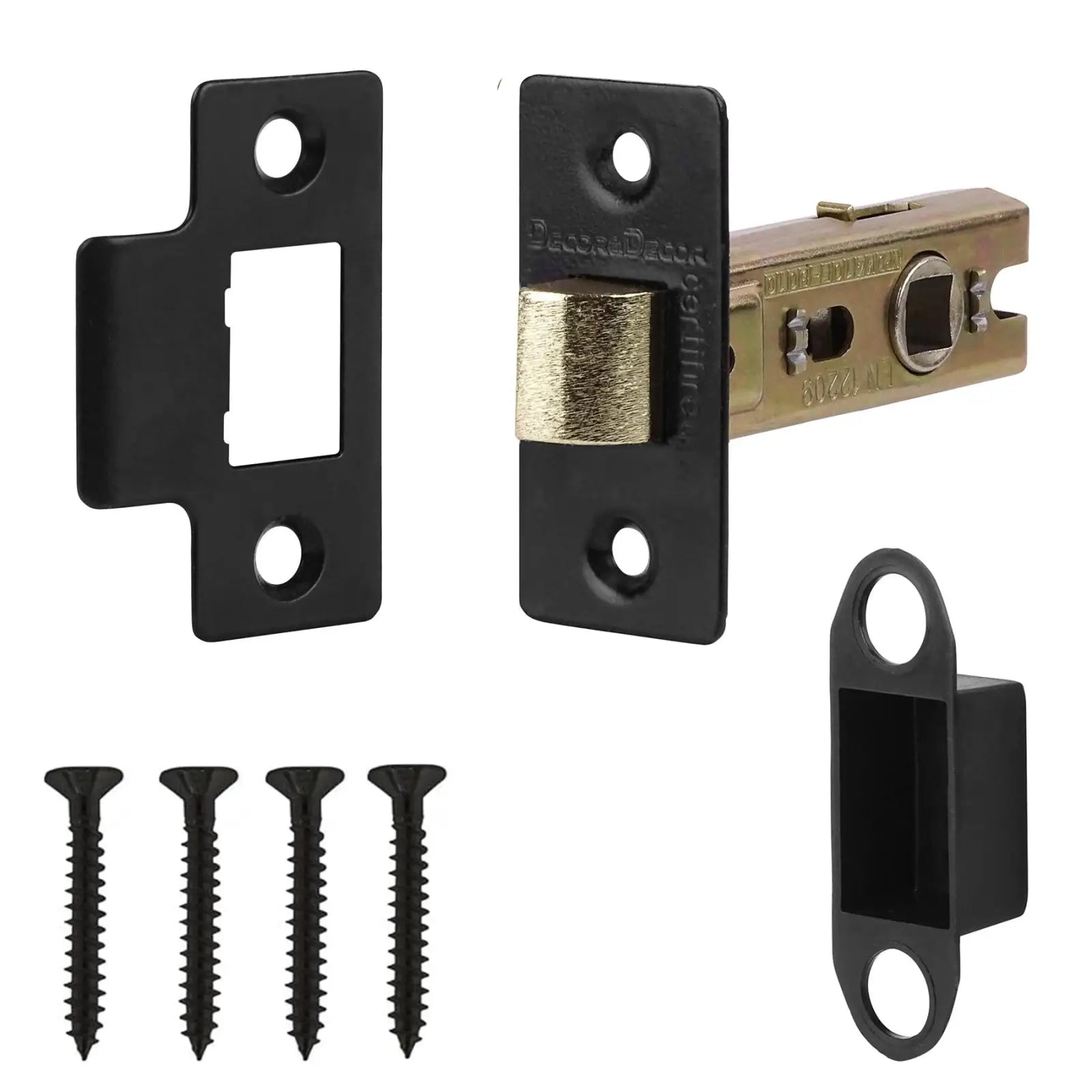 Nanda Matt Black Passage Door Handles - Latch Kit Set - –