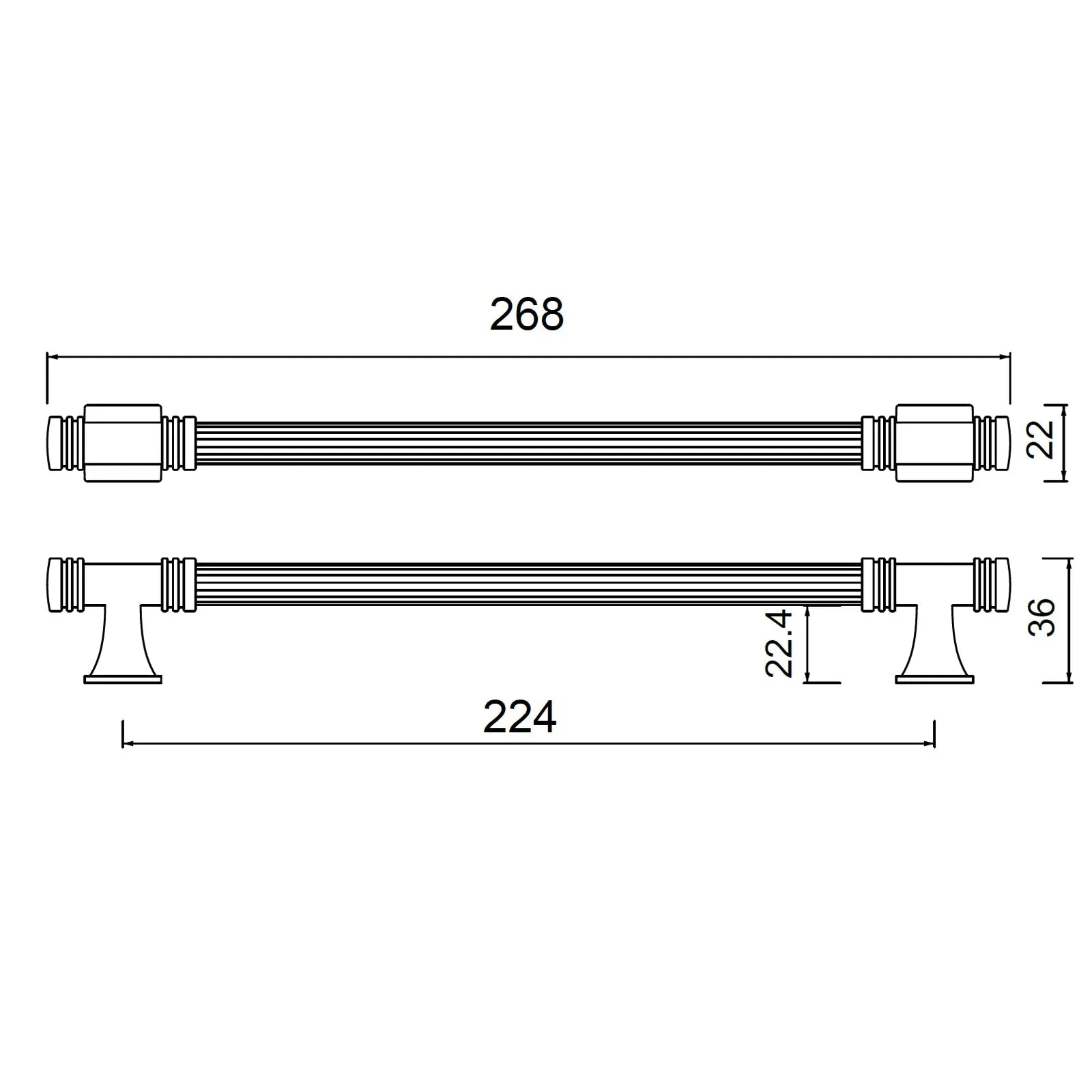 #size selection_224mm hole centres