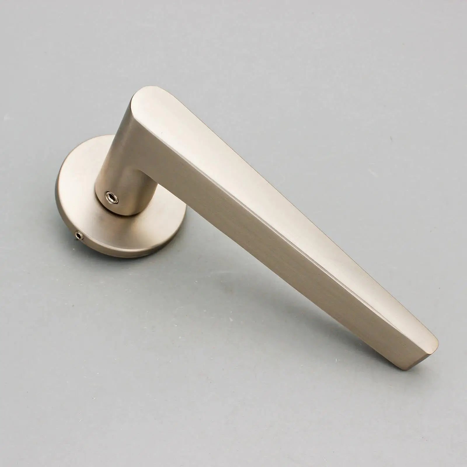 Terra Satin Nickel Passage Door Handles - Latch Kit Set - –