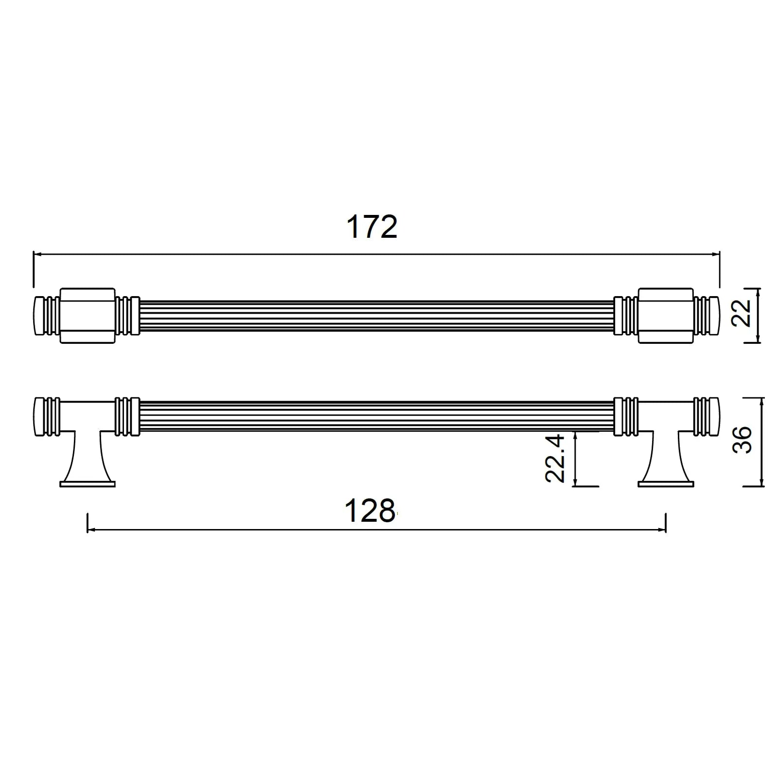 #size selection_128mm hole centres