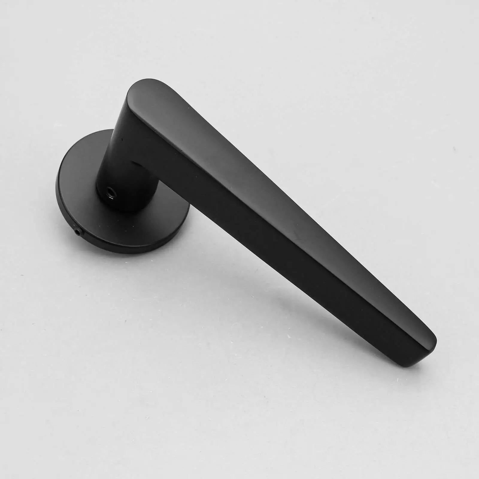 Terra Matt Black Bathroom Door Handles - Bathroom Kit