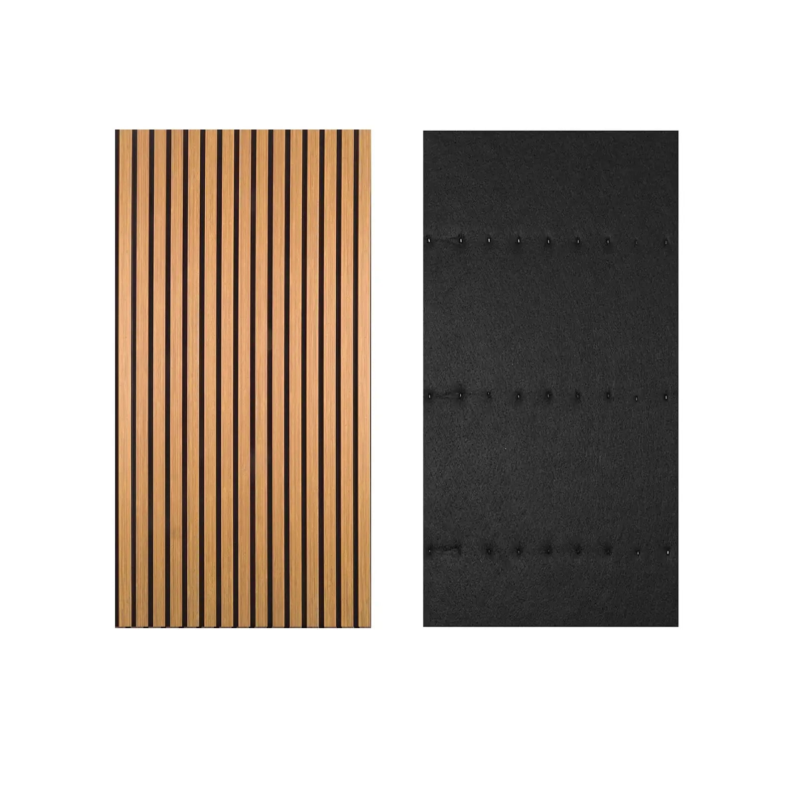 Acoustic Slat Wood Wall Panel in Oak - 1200mm, 2 Pack, showcasing wood slat design