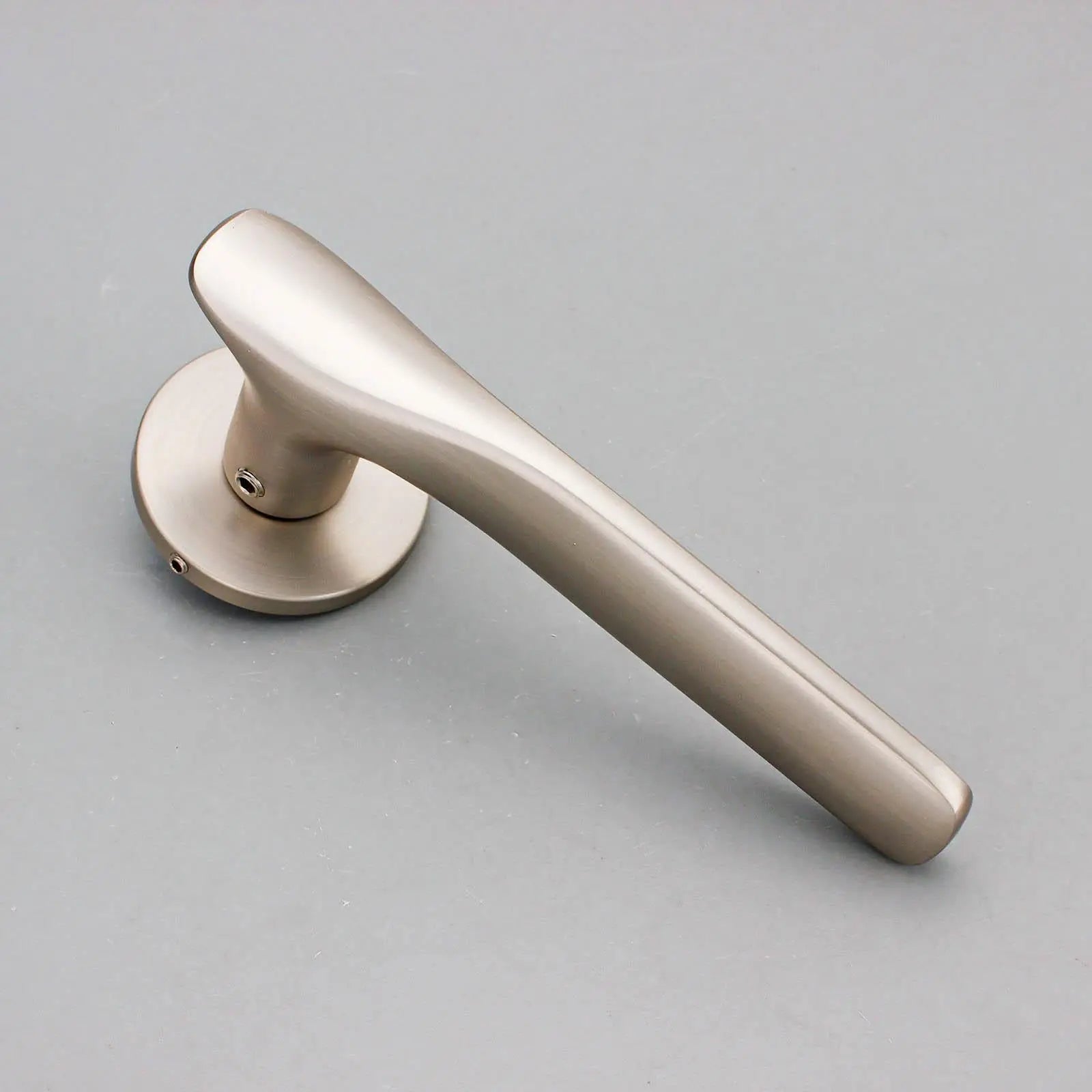 Verita Satin Nickel Passage Door Handles - Latch Kit Set