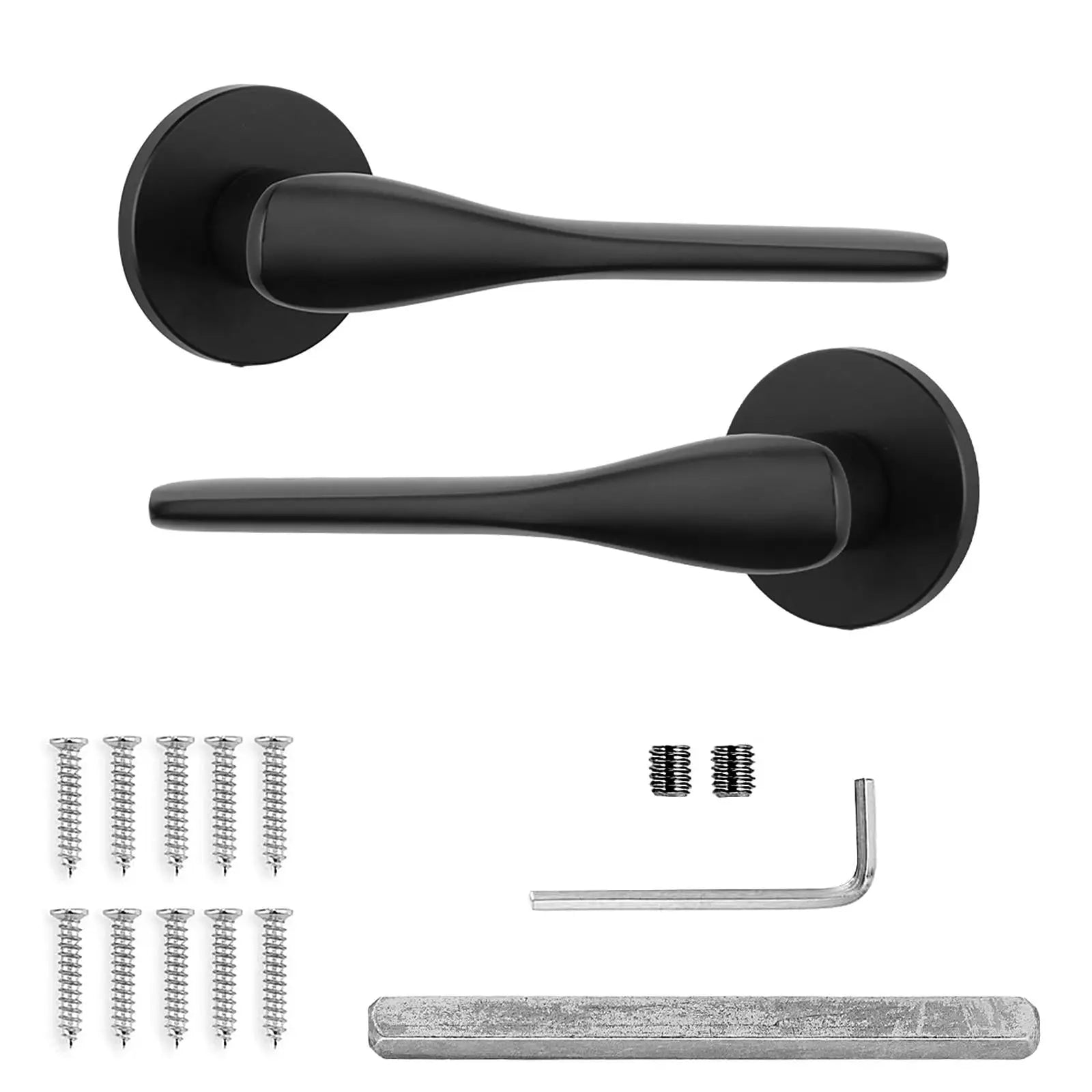 Verita Internal Door Handles - Matt Black - – Sleek & Durable