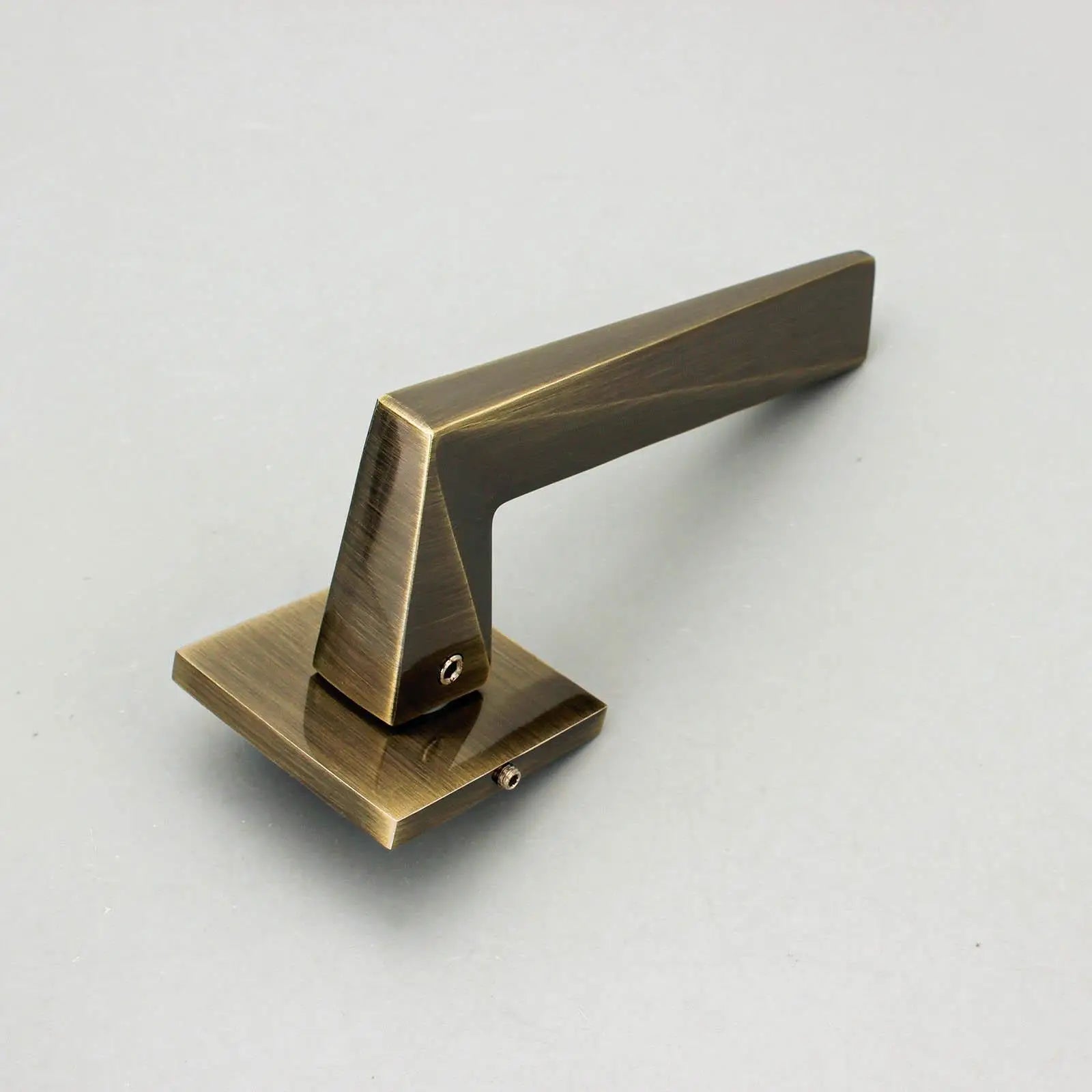 Leda Antique Brass Bathroom Door Handles - Bathroom Kit