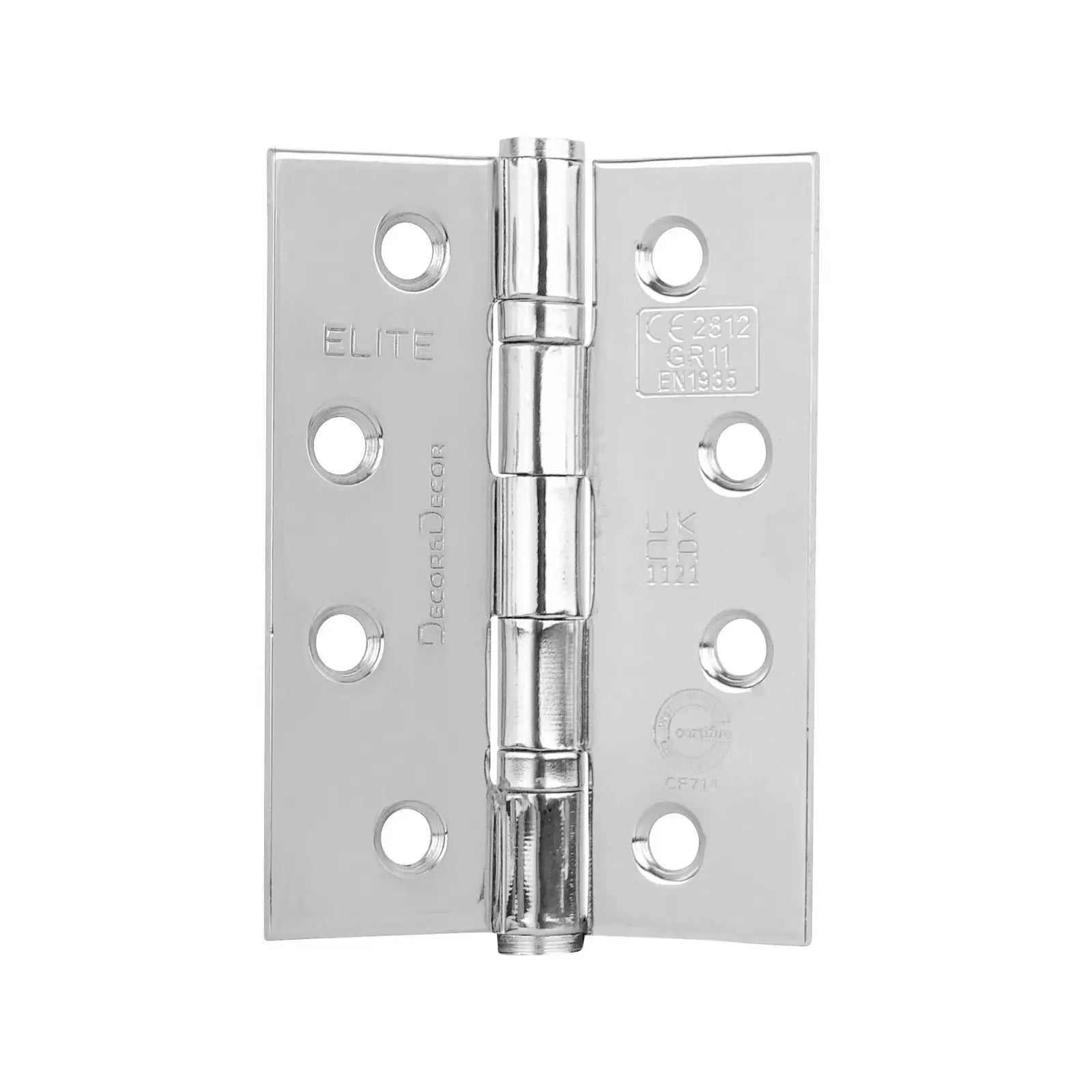 Polished metal door hinge for Ball Bearing Fire Rated Door Hinges in Polished Chrome