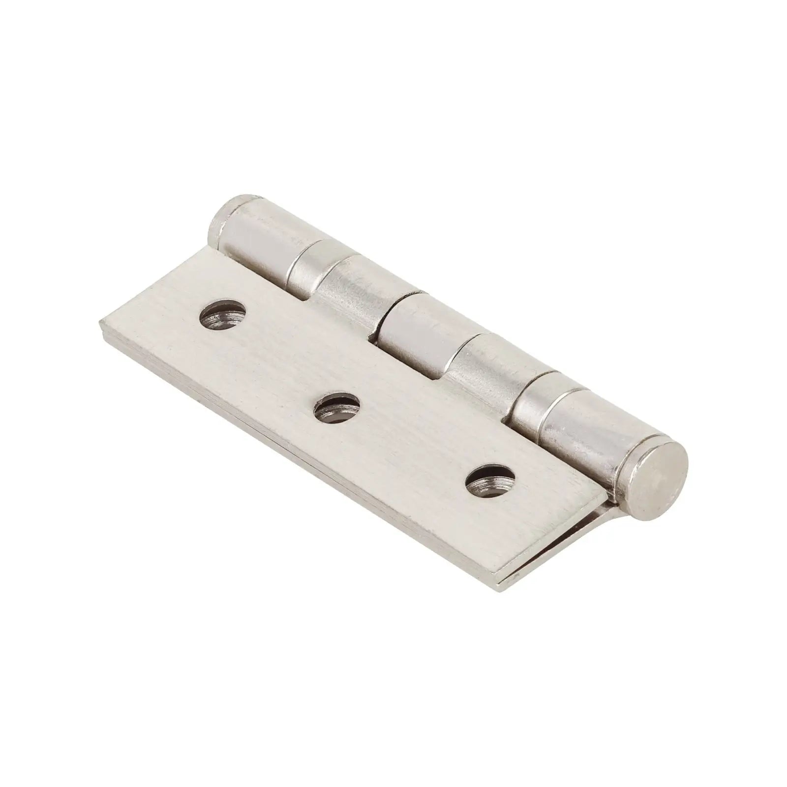 Ball Bearing Fire Rated Door Hinges - 76mm - Pair - Satin Nickel - in - Smooth & Silent