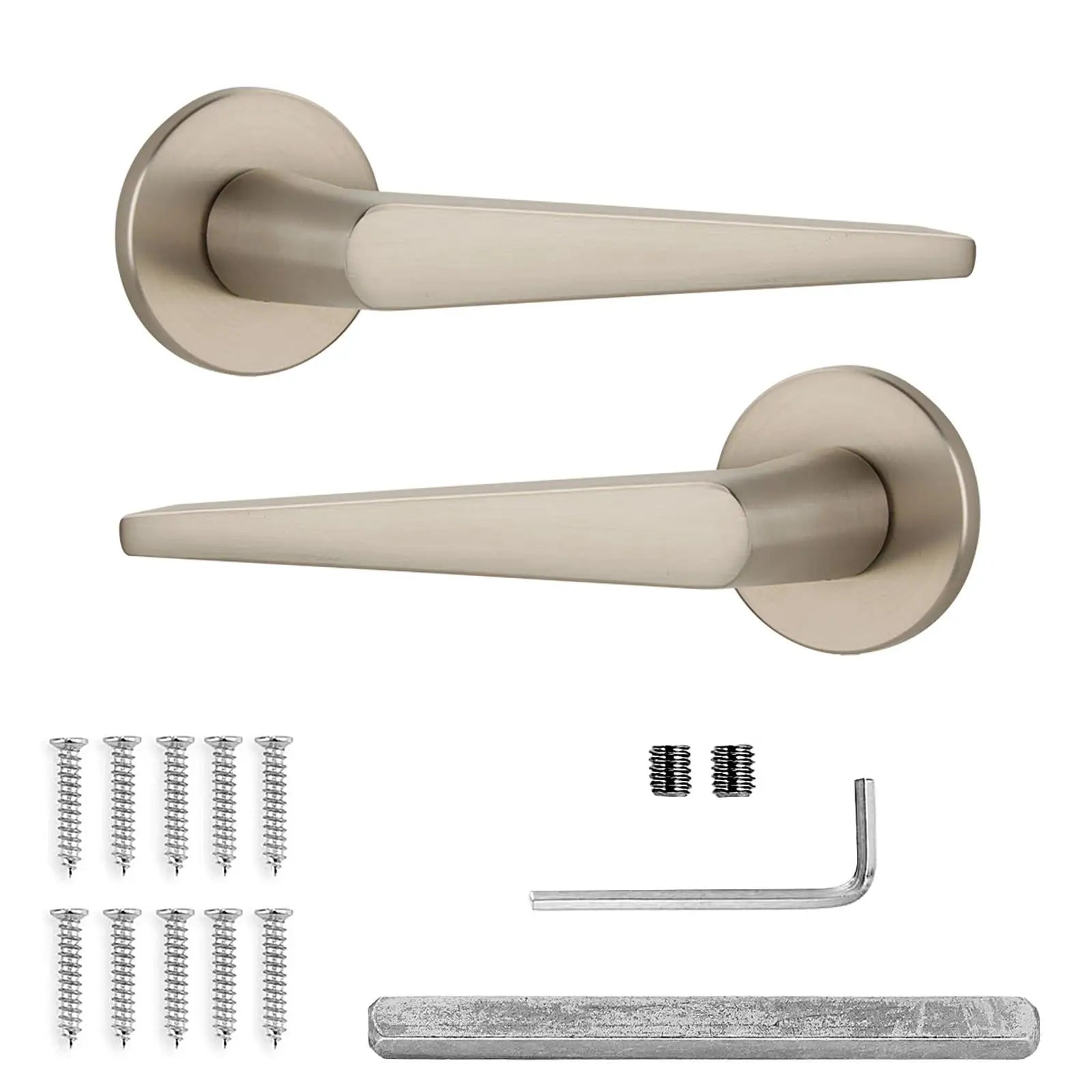 Terra Internal Door Handles - Brushed Satin Nickel - – Buy Today