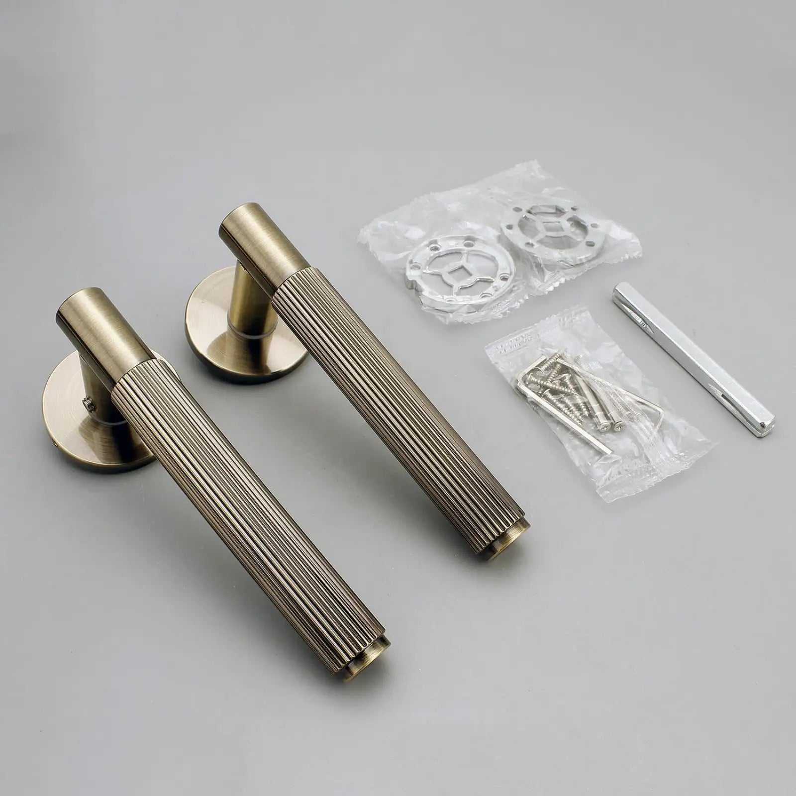 Hera Internal Door Handles - Antique Brass