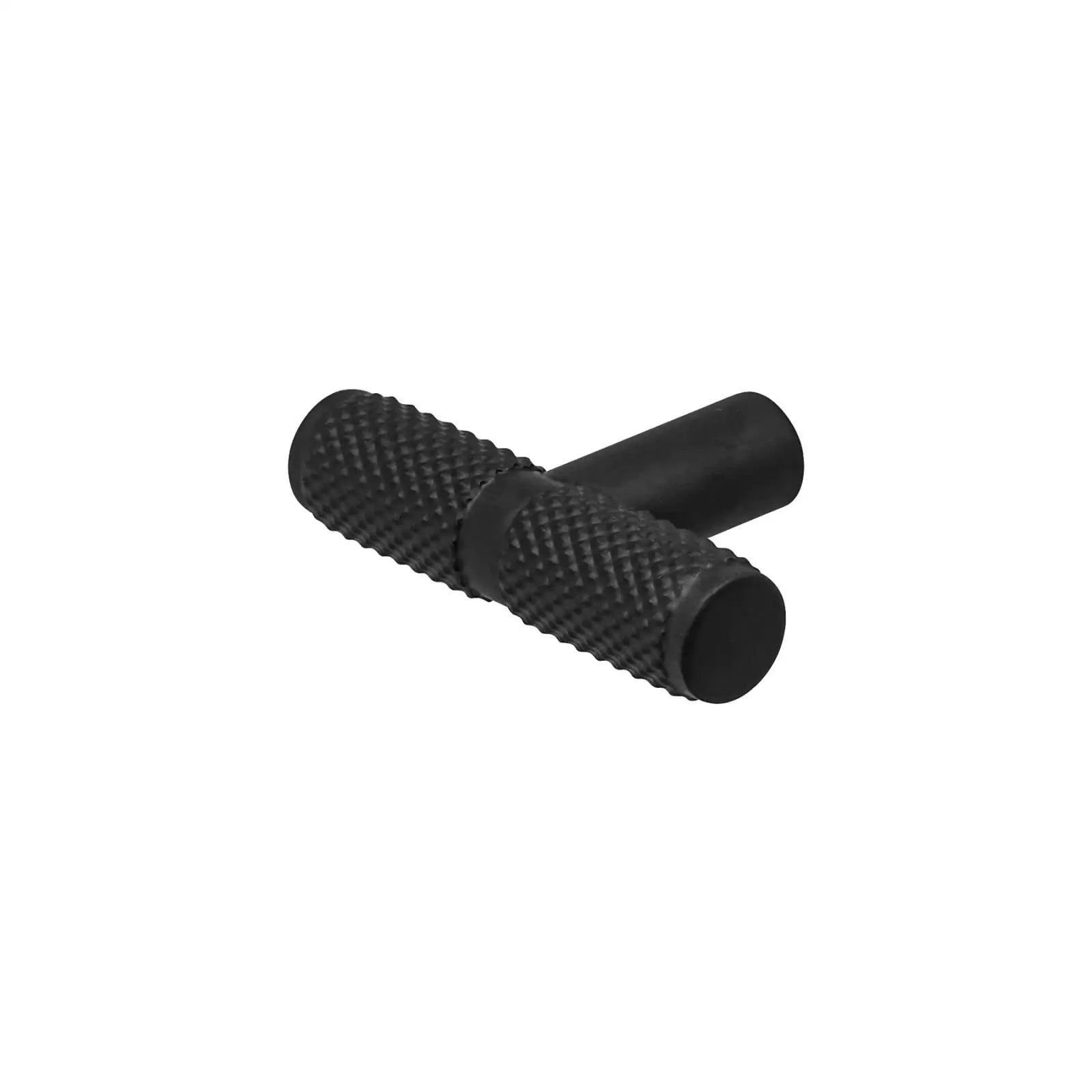 Aurelia - Knurled T-Bar Kitchen Cabinet Knob - Matt Black