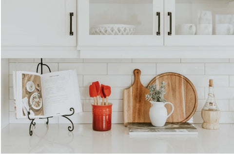 kitchen cabinets and countertop